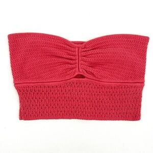 American Eagle Outfitters Coral Knit Tube Top Size L